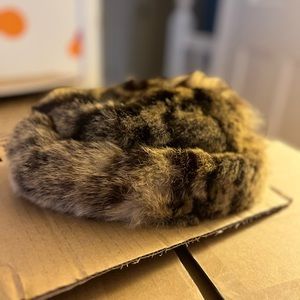 Real Ocelot Fur Hat